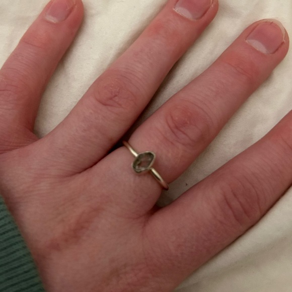 Natural Herkimer Diamond Sterling Silver Ring - Picture 1 of 4